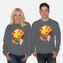 Rengoku Sunset-unisex crew neck sweatshirt-dandingeroz