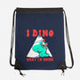 I Dino What I'm Doing-none drawstring bag-estudiofitas