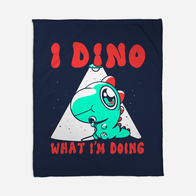 I Dino What I'm Doing-none fleece blanket-estudiofitas