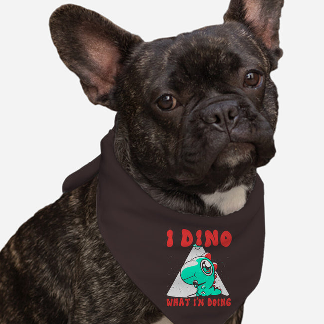 I Dino What I'm Doing-dog bandana pet collar-estudiofitas