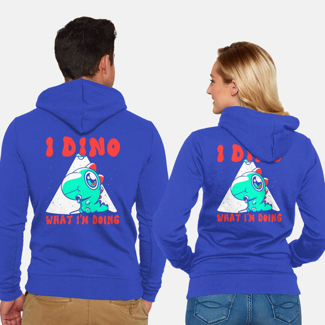 I Dino What I'm Doing-unisex zip-up sweatshirt-estudiofitas