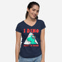 I Dino What I'm Doing-womens v-neck tee-estudiofitas