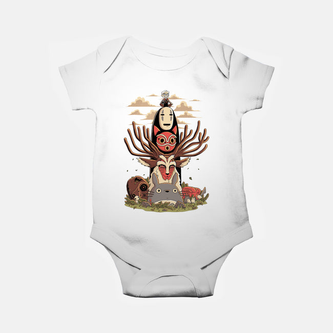 Ghibli Totem-baby basic onesie-danielmorris1993