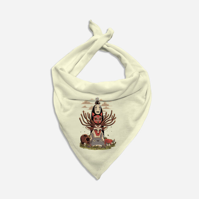 Ghibli Totem-cat bandana pet collar-danielmorris1993