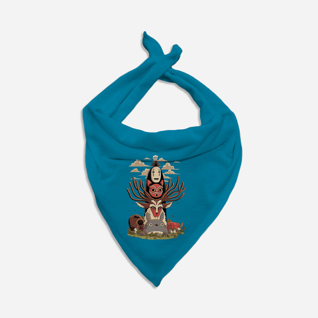 Ghibli Totem-cat bandana pet collar-danielmorris1993