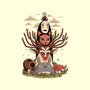Ghibli Totem-none removable cover w insert throw pillow-danielmorris1993