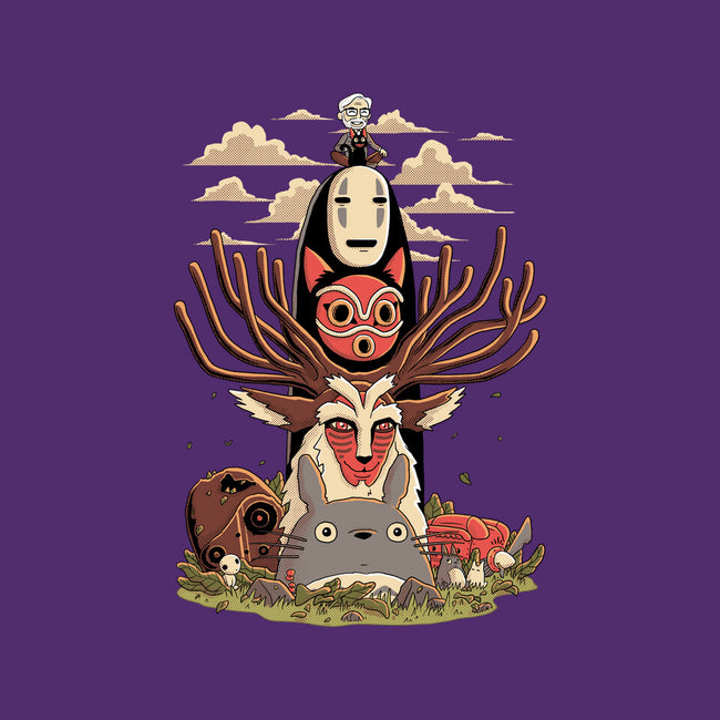 Ghibli Totem-unisex zip-up sweatshirt-danielmorris1993