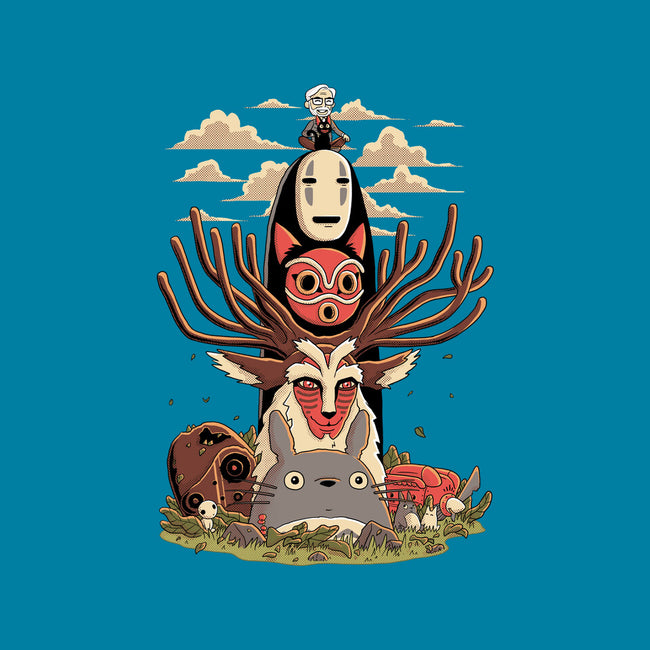 Ghibli Totem-none removable cover w insert throw pillow-danielmorris1993