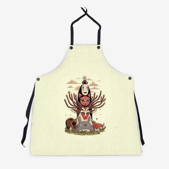 Ghibli Totem-unisex kitchen apron-danielmorris1993