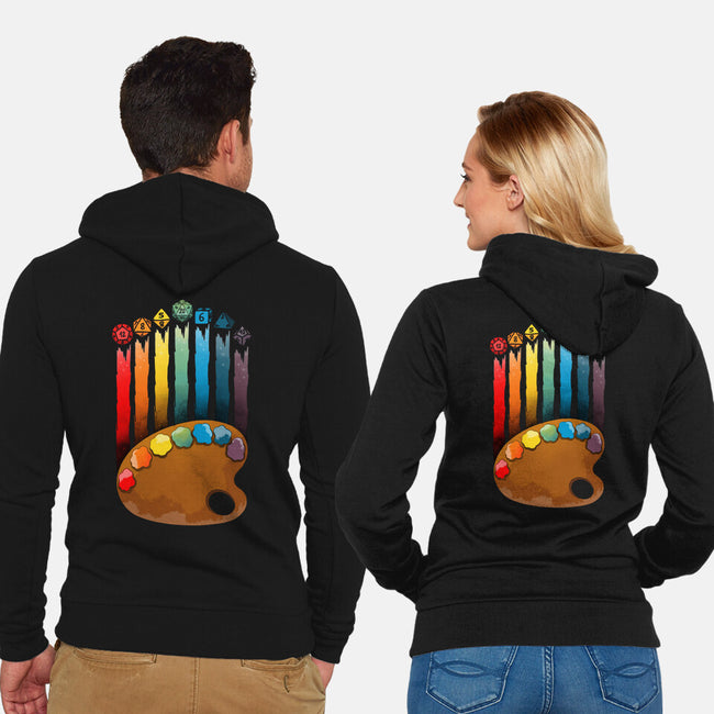 Art Of Dice-unisex zip-up sweatshirt-Vallina84