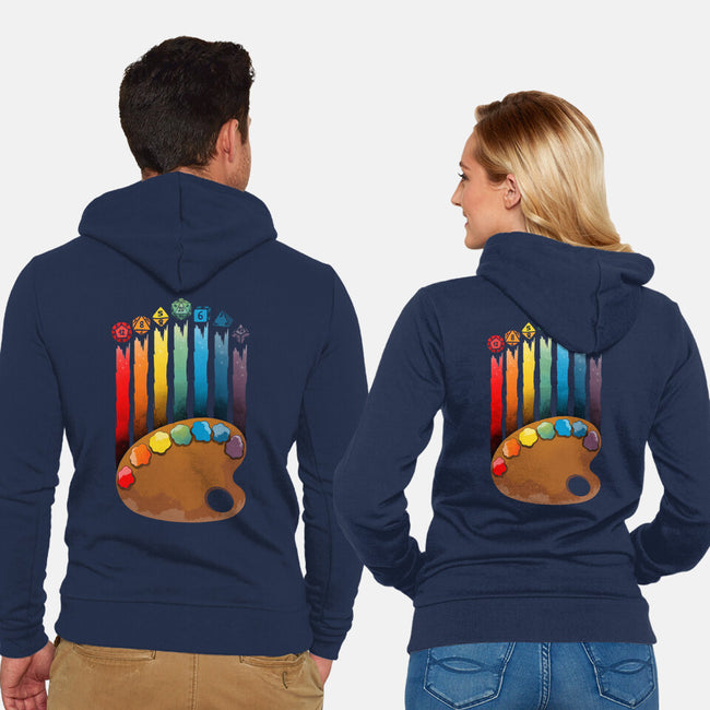 Art Of Dice-unisex zip-up sweatshirt-Vallina84