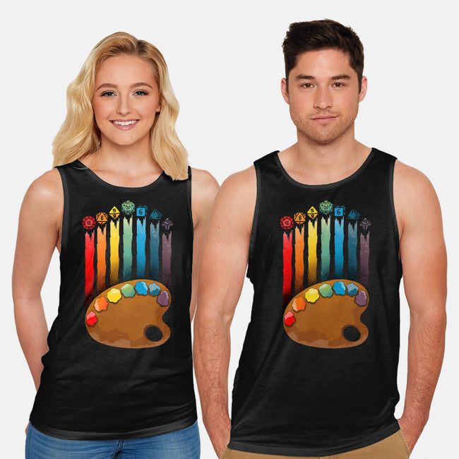 Art Of Dice-unisex basic tank-Vallina84