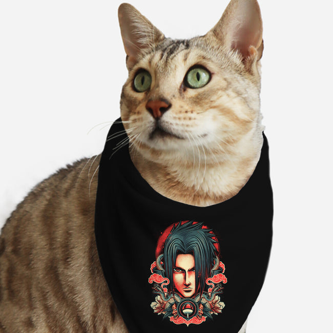 Born With A Curse-cat bandana pet collar-glitchygorilla
