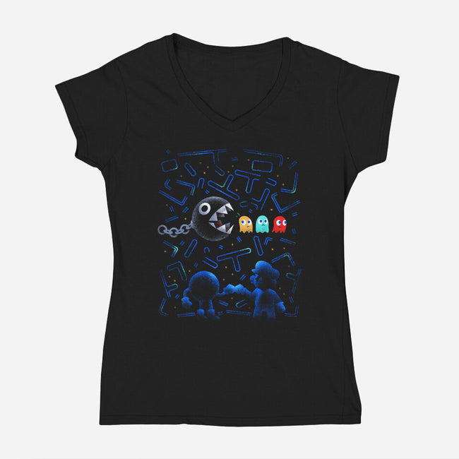 Teamwork II-womens v-neck tee-spiritgreen