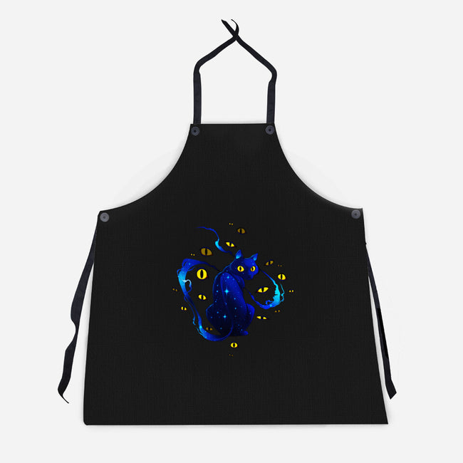 Mystic Cat-unisex kitchen apron-tobefonseca