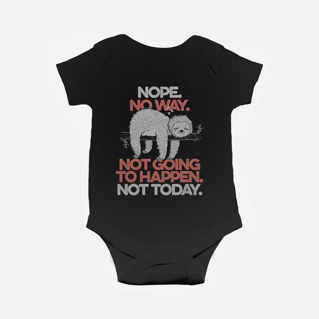 Nope. No Way.-baby basic onesie-eduely