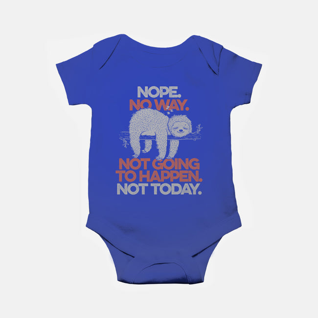 Nope. No Way.-baby basic onesie-eduely