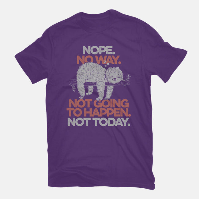 Nope. No Way.-mens basic tee-eduely