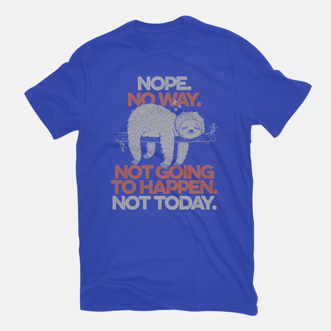 Nope. No Way.-mens basic tee-eduely