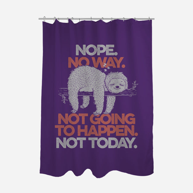 Nope. No Way.-none polyester shower curtain-eduely
