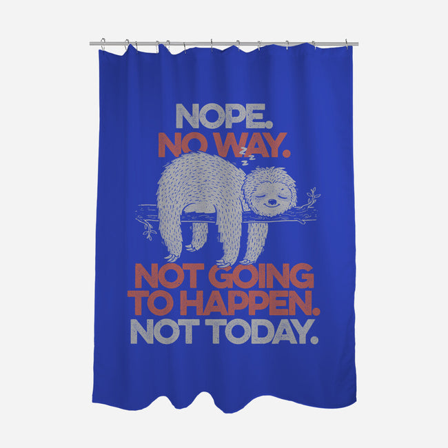 Nope. No Way.-none polyester shower curtain-eduely