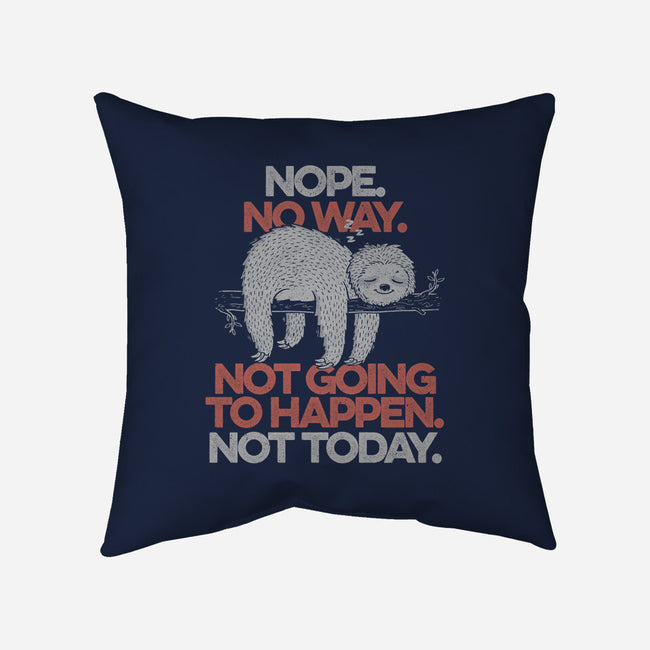 Nope. No Way.-none removable cover w insert throw pillow-eduely