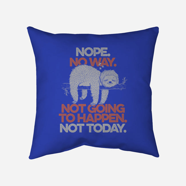 Nope. No Way.-none removable cover throw pillow-eduely