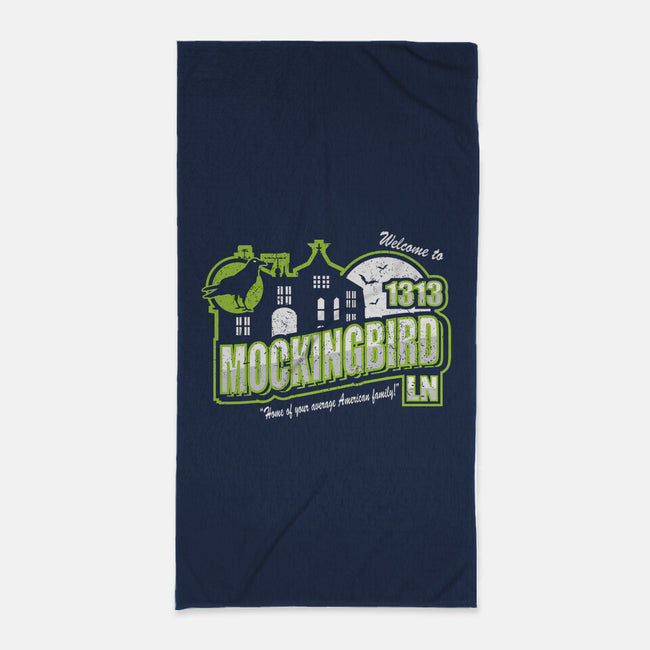 Welcome To Mockingbird Lane-none beach towel-jrberger