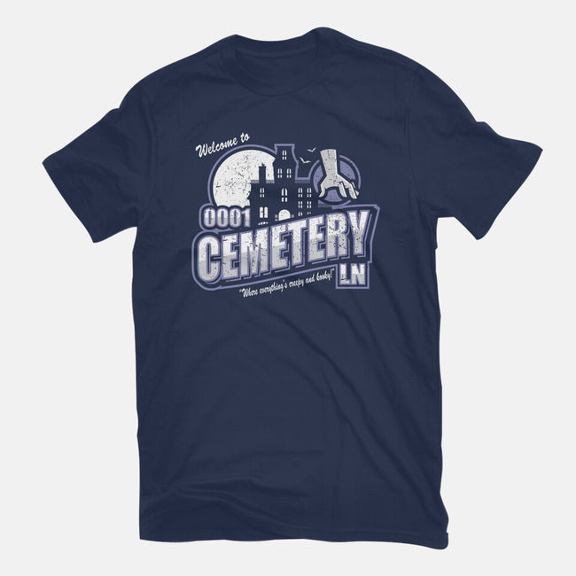 Welcome To Cemetery Lane-mens basic tee-jrberger
