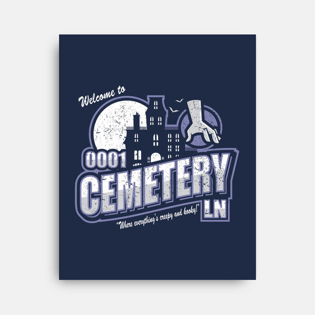 Welcome To Cemetery Lane-none stretched canvas-jrberger