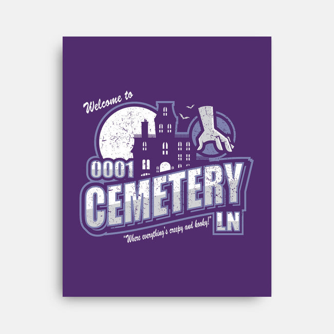 Welcome To Cemetery Lane-none stretched canvas-jrberger