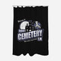 Welcome To Cemetery Lane-none polyester shower curtain-jrberger