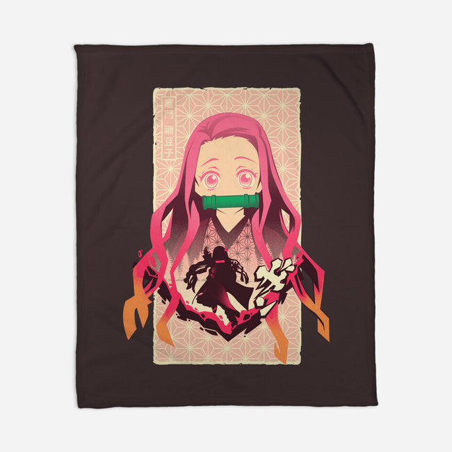 Nezuko Beauty-none fleece blanket-hypertwenty