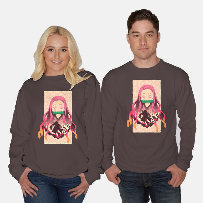 Nezuko Beauty-unisex crew neck sweatshirt-hypertwenty