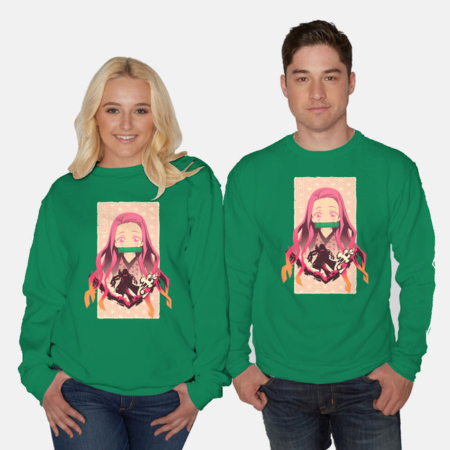 Nezuko Beauty-unisex crew neck sweatshirt-hypertwenty