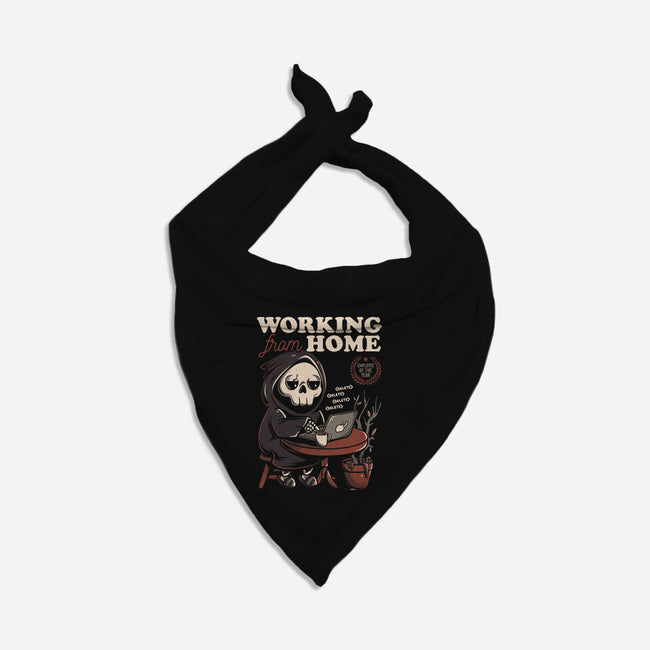 Working From Home-dog bandana pet collar-eduely