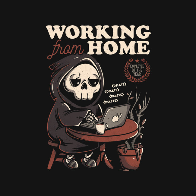 Working From Home-womens basic tee-eduely
