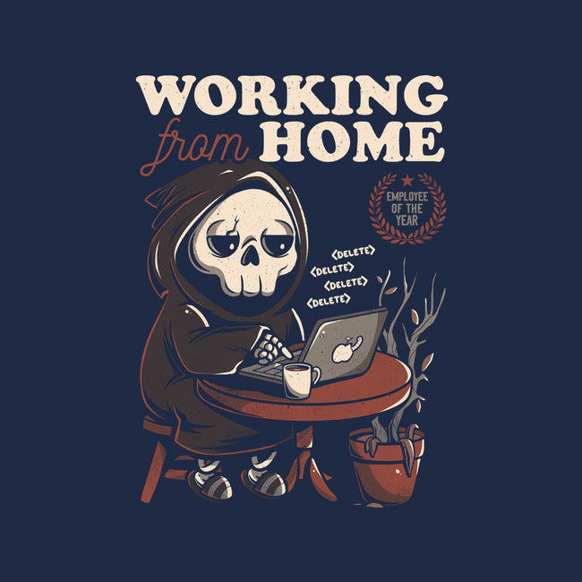 Working From Home-womens v-neck tee-eduely