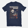 Working From Home-mens basic tee-eduely