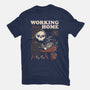 Working From Home-womens fitted tee-eduely