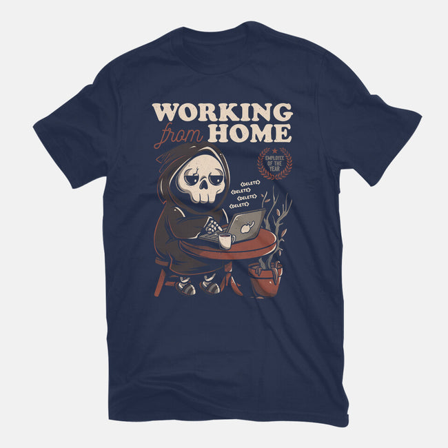 Working From Home-youth basic tee-eduely