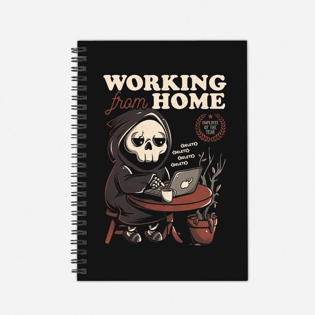 Working From Home-none dot grid notebook-eduely