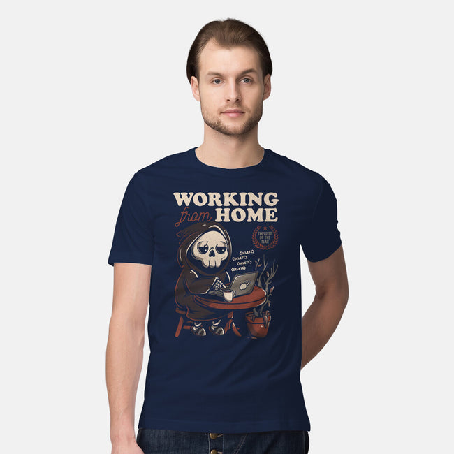 Working From Home-mens premium tee-eduely