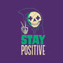 Stay Positive-none polyester shower curtain-DinoMike