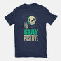 Stay Positive-womens basic tee-DinoMike