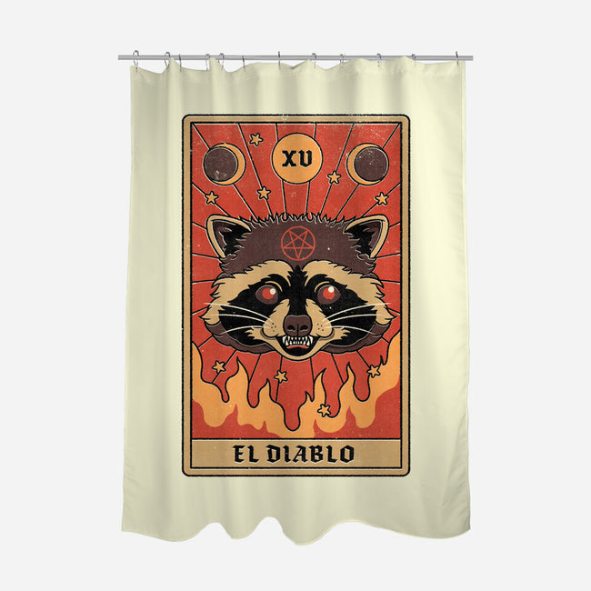 El Diablo-none polyester shower curtain-Thiago Correa