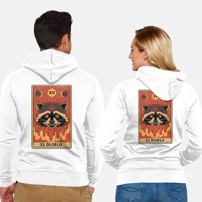 El Diablo-unisex zip-up sweatshirt-Thiago Correa