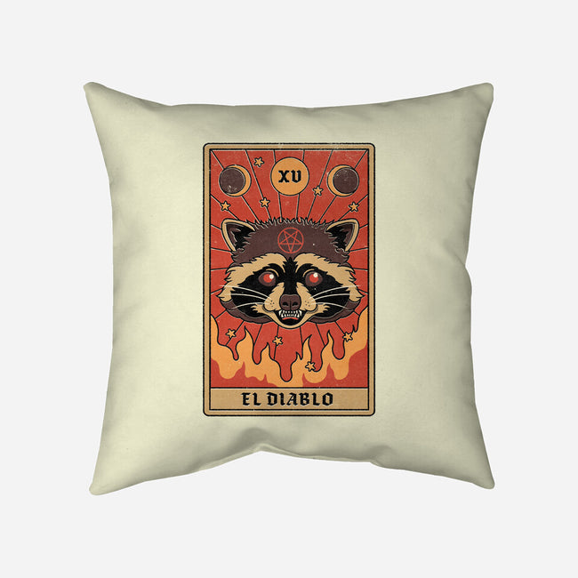 El Diablo-none removable cover w insert throw pillow-Thiago Correa