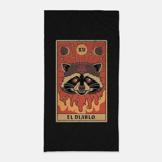 El Diablo-none beach towel-Thiago Correa