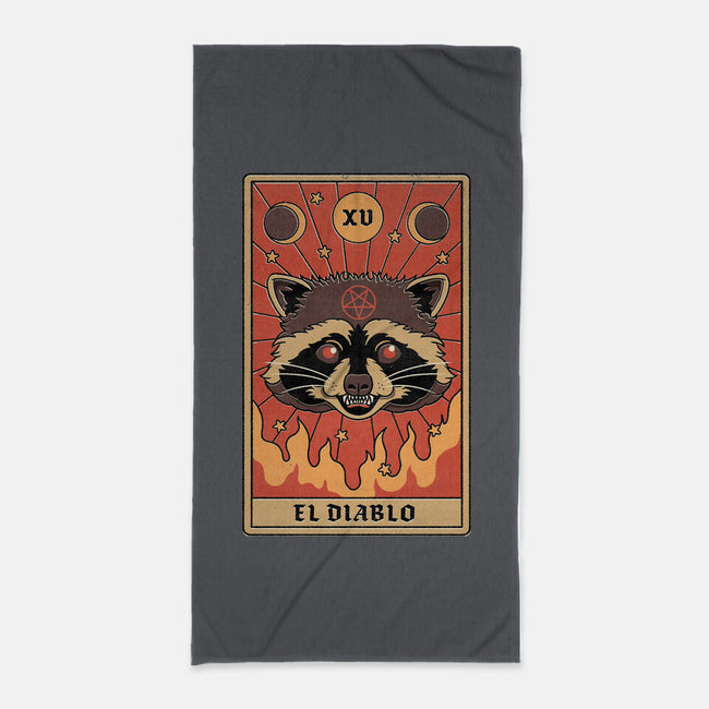 El Diablo-none beach towel-Thiago Correa